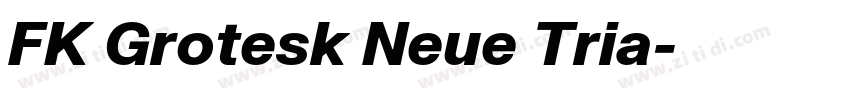 FK Grotesk Neue Tria字体转换 FK Grotesk Neue Tria字体转换